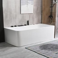 九牧᷂家用浴缸成人獨立式浴缸壓克力小浴缸小戶型衝浪