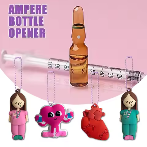 New! Ampoule Bottle Opener Keychain Syringe-Shaped Cutter Nurse Doctor Ampoule Bottle Opener Aid Med