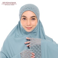 Siti Khadijah Telekung Modish Asanoha Jupe in Pewter Blue