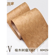 2026 Veneer kayu teknologi burl pokok abu ALPI Itali baharu, ketebalan 0.5mm, untuk hiasan perabot h