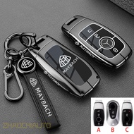 Remote Key Case Cover Metal Key Fob Shell Keychain For Mercedes Benz Maybach S580 A-B-C-M-CLA-CLS-E-