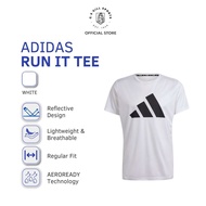 Adidas Run It Tee IN0075 Sports Shirt Men Regular Fit Crewneck with Reflective Details AEROREADY Run