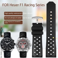 SDSFor TAG Heuer สายยางแข่ง F1สายนาฬิกากีฬาสร้อยข้อมือซิลิโคนอ่อนนุ่มนาฬิกาวงนาฬิกาเข็มขัดผู้ชาย Acc