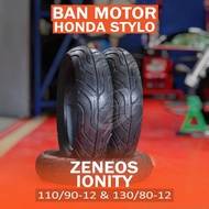 ZENEOS IONITY 110/90-12 & 130/80-12 HONDA STYLO 160 MOTORCYCLE TIRES