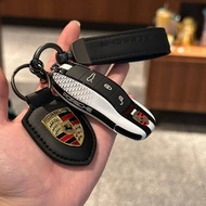 Porsche key cover macan Cayenne Cayman taycan 718 Boxster 911 Panamera key black and white protectiv