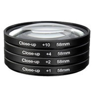 58Mm Camera Macro Close Up Filter Lens Kit +1 +2 +4 +10 For Canon EOS 700D 650D 600D 550D 500D1200D 1100D 100D Rebel T5i T4i Len