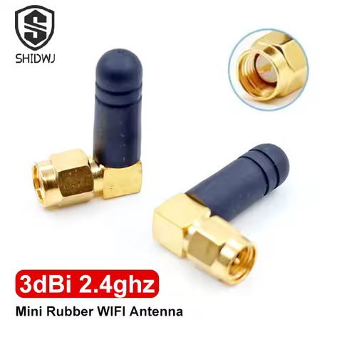 2Pcs/lot Mini Rubber 3dBi 2.4ghz WIFI Antenna SMA Male Router Bluetooth Antennas Car Accessories Who