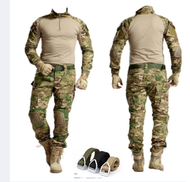 การพรางตัวหลายจุดยุทธวิธี Uniform BDU Camo ผู้ชาย Sniper ชุดเสื้อต่อสู้กางเกงชุดชุดล่าสัตว์