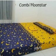 SPREI MOTIF STAR MOON SPREI LEMBUT 90X200 100x200 120X200 160X200 180X200 200X200