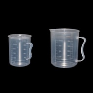 DANMO Laboratory School Supplies 250/500/1000/ml Transparent Reusable Plastic Measuring Jug Measuring Cup Measuring Cylinder With Handle