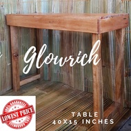 Table and chair palochina wood