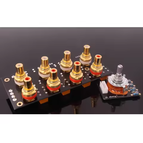 4 In 1 Out Amplifier Board Signal Switch Board Manual Band Selection Amplifier Chassis Audio 4 In 1