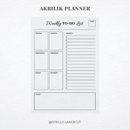 To Do List Weekly Planner Acrylic | Wall Planner Wall Schedule Board Acrylic To Do List Planner