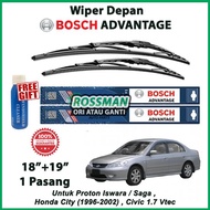 Proton Iswara / Saga / Civic ES - Bosch Advantage 19˝+18˝ BA1918