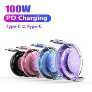 LIKAIYUE 100W PD USB Type C To Type C Cable Retractable Fast Charging USB C Cable For Realme 16 16Pr
