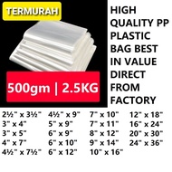 ✔️ 0.04 PP Plastic Bag Transparent Plastik Clear thick thin 2.5"x3.5"3"x4"6"x9"7"x10"8"x12"12"x18"