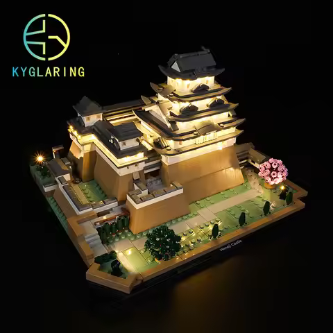 Kyglaring Light Kit for 21060 Himeji Castle White Heron Castle Block Model (Not Included Building Bl