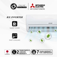 (WEST)Mitsubishi Standard Inverter Aircond(MSY-JS)(2.5HP)Wall Mounted Air Conditioner