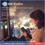 [Koolsoo2] Portable AM FM Radio with Reception Mini Personal Radio Digital Radio for Jogging Home Adults