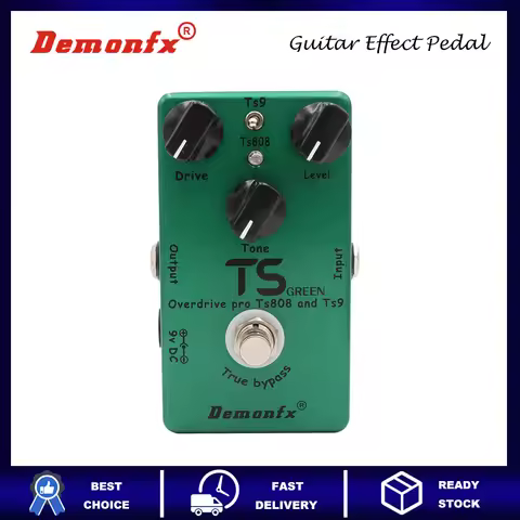 Demonfx Guitar Effect Pedal with A Toggle Switch Control TS9 And TS808 Overdrive Classic Overdrive E