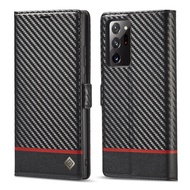 Carbon fibre Case for Samsung Galaxy Note 20 / Note 20 Ultra Leather phone case TQW