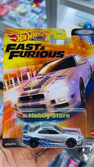 Hobby Store xe mô hình Hot Wheels Premium Fast and Furious Nissan Skyline R34