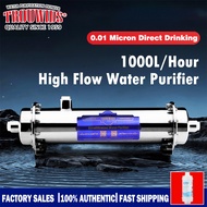 TROUWIDS Whole House Alkaline Water Filter 0.01 Micron Direct Drinking Water Purifier Filter