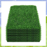 8pc 12x12 Inch Thick Artificial Grass Chicken Nesting Pads, Reusable Box Liners for Laying Eggs