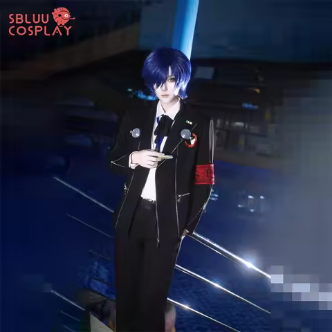 SBluuCosplay Game P3 Makoto Yuki Cosplay Gekkoukan High School Uniform Halloween Outfit