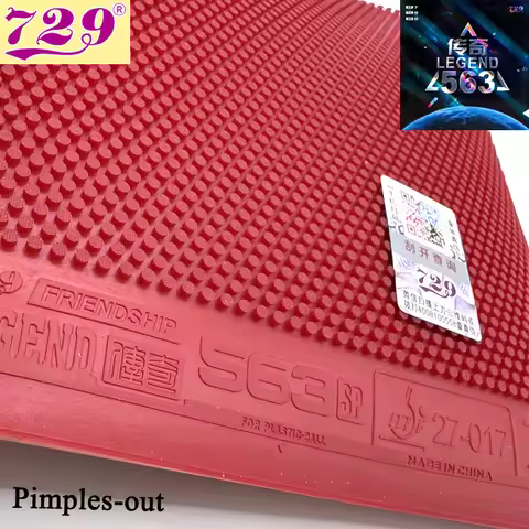 729 Friendship Legend-563-SP Table Tennis Rubber Pimples-out Medium Soft with 1.5/1.8mm Sponge ITTF