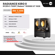 IDEALTECH RADIANCE KIRO II AMD GAMING PC ( AMD RYZEN 5 / AMD RX9060 XT 16GB / 16GB RAM / 256GB SSD )