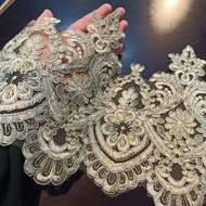 BORDER LACE TINGGI / SEQUIN BORDER LACE / BORDER LACE PENGANTIN (METER)
