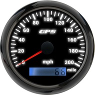 7 Colors LED 0-200MPH Digital GPS Speedometer Odometer Gauge MPH Meter With GPS Antenna for Car Boat