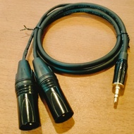 Jack kabel audio Akai 3,5mm to 2 XLR Male 1 meter