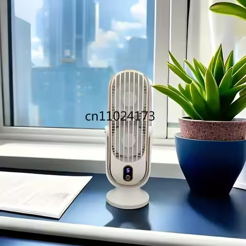 Rechargeable Desk Fan,Portable Bladeless Fan Small Personal Cooling Fan Quiet Table Fan for Home, Of