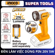 INGCO 20V 5W battery-powered work light (battery and charger not included) CWLI2038
