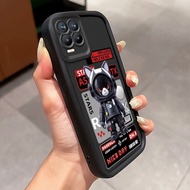 MATA Realme 8 4G 8 5G 8 Pro 8s 5G Q3 Q3i V13 5G Narzo 30 5G Case Space Cat Pattern Casing HP Case Sk