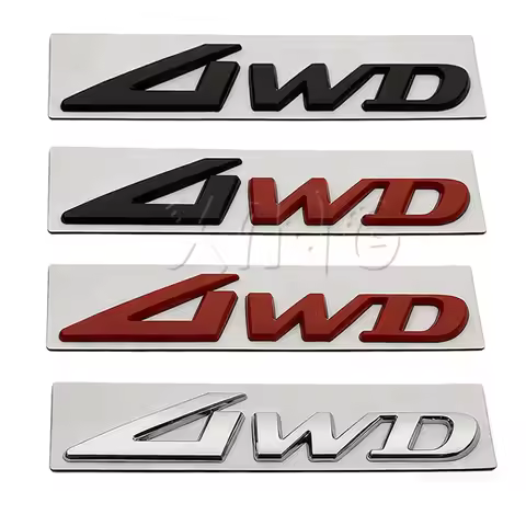3D Metal 4WD Car Sticker Logo Badge Emblem For Genesis 4WD AWD Coupe G70 G80 G90 GV60 GV70 GV80 GV90