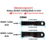 [HEAVY DUTY] Cutting Blade (Curve) 11 Inch for Tractor, Kubota L1501 2201 2402 2202 MF, ISEKI/ Mata 