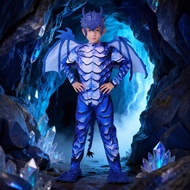 Halloween Children Dragon Costume cosplay Frost Dragon Knight Role-Playing Dinosaur Performance Set