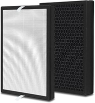 Lhari 2 Pack A7 True HEPA Replacement Filter with Activated Carbon Compatible with VEWIOR ClearAir-A
