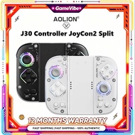 AOLION J30 Game controller compatible with Nintendo Switch2 JoyCon2 split controller NS2 wireless Bl