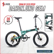 DAHON UNO GEM 20"  SRAM-GX 10 Speed / Aluminum Folding Bike / Basikal Lipat / Foldable Bike