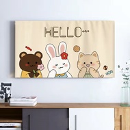 Custom pattern New styleCute anime smart android Dust cripage TV Cover Computer Cloth Home Decoratio