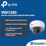 TP-LINK VIGI C230 3MP FULL-COLOR AUDIO DOME NETWORK CAMERA