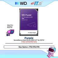 WD Western Digital Purple Surveillance Hard Drive HDD 3.5" for CCTV (1TB / 2TB / 4TB / 6TB / 8TB)