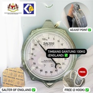 100kg/50kg/25kg/10kg/5kg SALTER of England ( ORIGINAL ) Hanging scale/ Penimbang Gantung 100kg