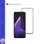 LAYAR Tempered Glass 5D 9D For Meizu MBLU 22 MBLU 21 Full Glue Full Glass Screen - BLACK + Free Card
