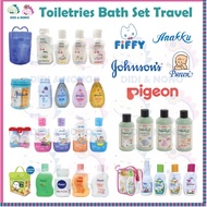 Fiffy Anakku Pureen Johnson's Baby Set Toiletries Travel Pack Set Mandian Bayi