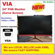 (NEW) VIA DESIGN 24-27 INCH MONITOR  (CURVE) / 19" OEM LED MONITOR (NEW)